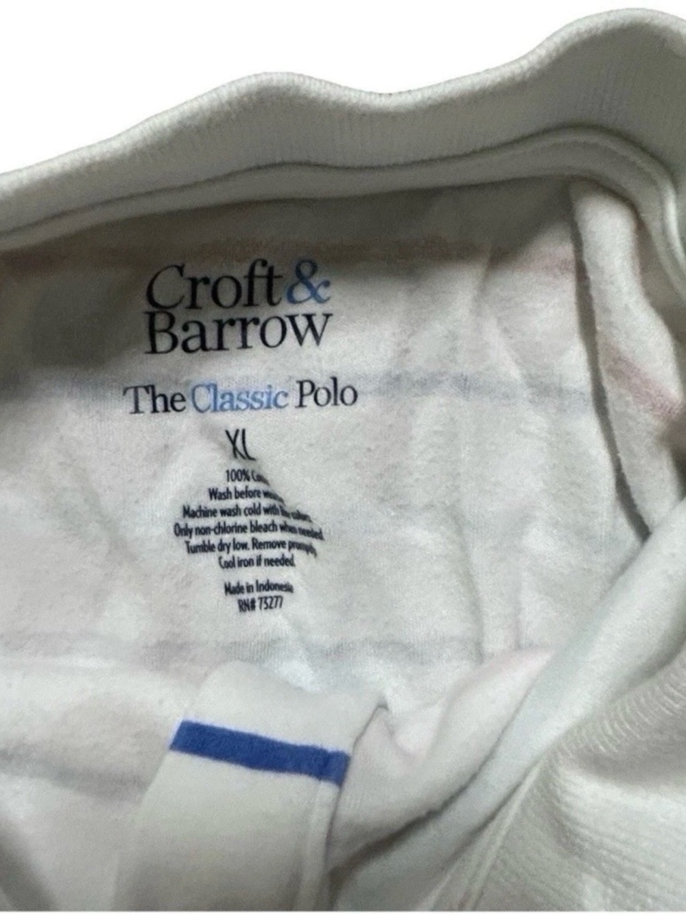 Women’s Croft & Barrow The Classic Polo Striped Short Sleeve Shirt Size XL - Picture 3 of 3